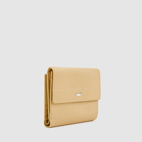 EYANA BIFOLD SMALL WALLET WITH EXTERNAL COIN COMPARTMENT