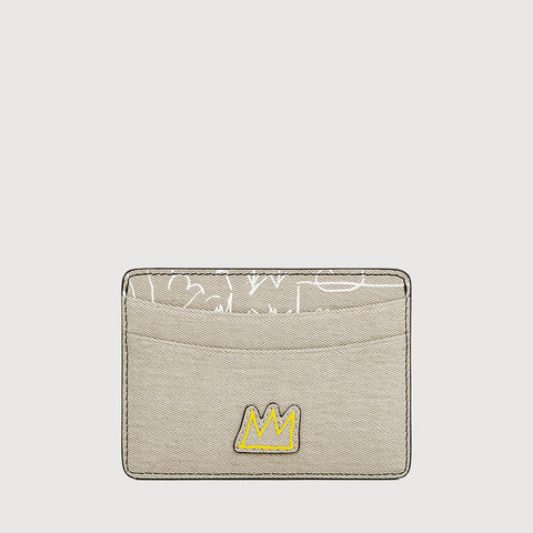 BASQUIAT FLAT CARD HOLDER