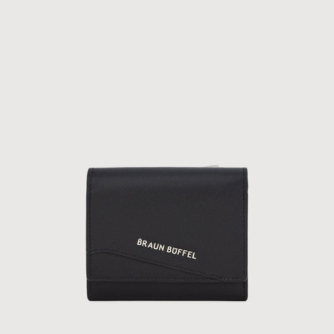 AGMA TRIFOLD SMALL WALLET WITH EXTERNAL COIN COMPARTMENT