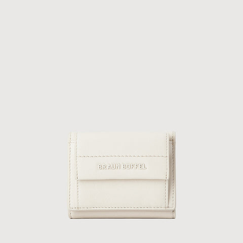 PAN TRIFOLD SMALL WALLET WITH EXTERNAL COIN COMPARTMENT