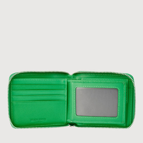 TAUREAU ZIP CENTRE FLAP WALLET WITH COIN COMPARTMENT