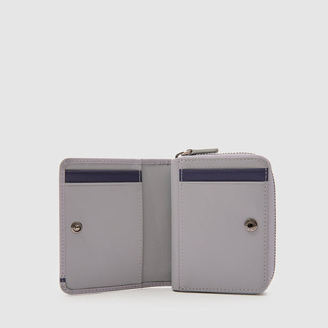 VIKTOR CARD HOLDER WITH EXTERNAL COIN COMPARTMENT