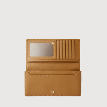 HINNA BIFOLD LONG WALLET WITH ZIP COMPARTMENT (BOX GUSSET)