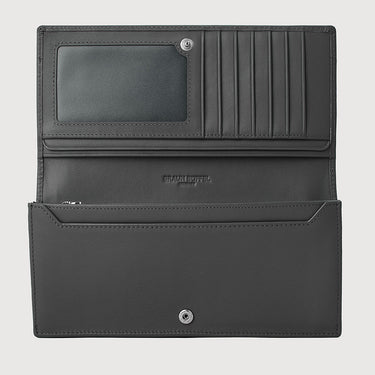EYANA BI-FOLD LONG WALLET (BOX GUSSET WITH ZIP)