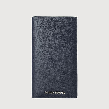 CASPER BIFOLD LONG WALLET WITH ZIP COMPARTMENT (BOX GUSSET)