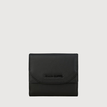 CLAMP BIFOLD SMALL WALLET WITH EXTERNAL COIN COMPARTMENT