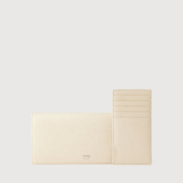 HINNA BIFOLD LONG WALLET WITH ZIP COMPARTMENT (BOX GUSSET)