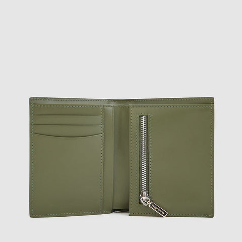 NOLEN BIFOLD 3/4 WALLET WITH ZIP COIN COMPARTMENT