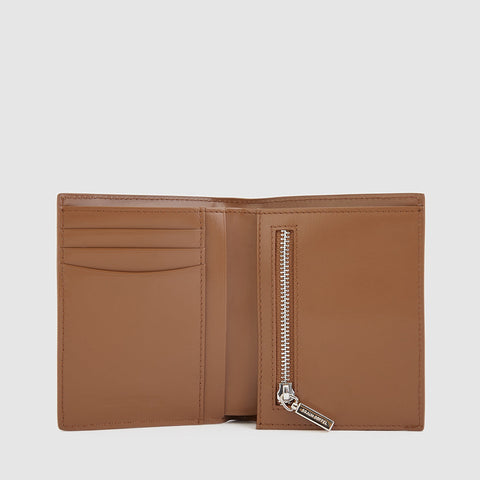 NOLEN BIFOLD 3/4 WALLET WITH ZIP COIN COMPARTMENT