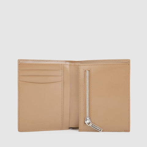 NOLEN BIFOLD 3/4 WALLET WITH ZIP COIN COMPARTMENT