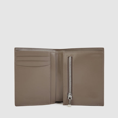 NOLEN BIFOLD 3/4 WALLET WITH ZIP COIN COMPARTMENT