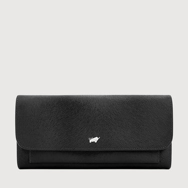 PAN BIFOLD LONG WALLET WITH ZIP COMPARTMENT (ZIP GUSSET)