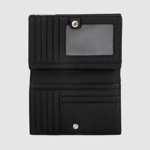 CERULE BIFOLD SHORT WALLET WITH EXTERNAL COIN COMPARTMENT