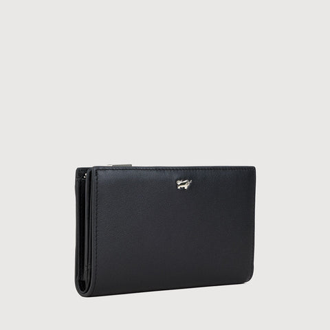 URANIA BIFOLD 3/4 WALLET WITH EXTERNAL COIN COMPARTMENT