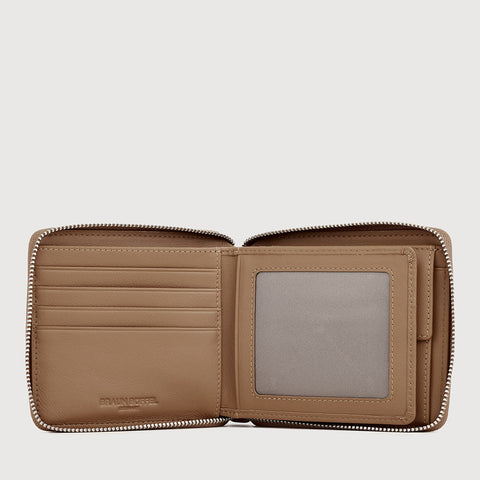 ADAM ZIP CENTRE FLAP WALLET WITH COIN COMPARTMENT