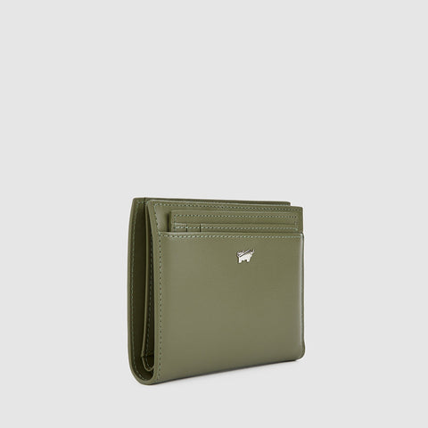 NOLEN BIFOLD 3/4 WALLET WITH ZIP COIN COMPARTMENT