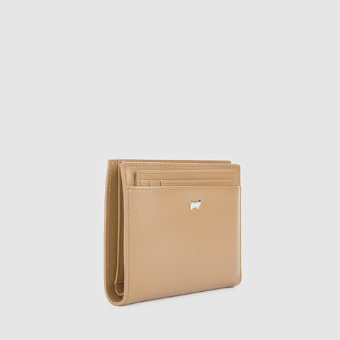 NOLEN BIFOLD 3/4 WALLET WITH ZIP COIN COMPARTMENT