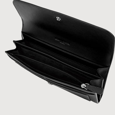 PAN BIFOLD LONG WALLET WITH ZIP COMPARTMENT (ZIP GUSSET)