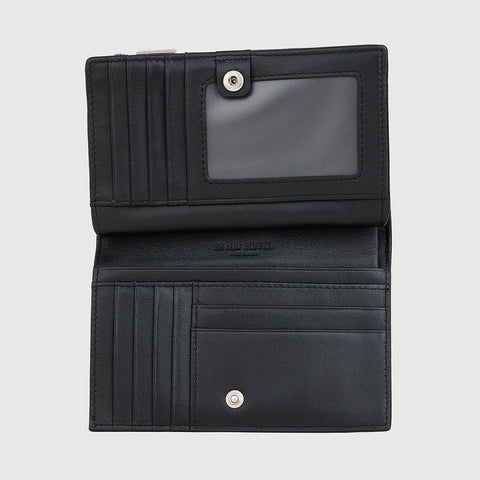 URANIA BIFOLD 3/4 WALLET WITH EXTERNAL COIN COMPARTMENT