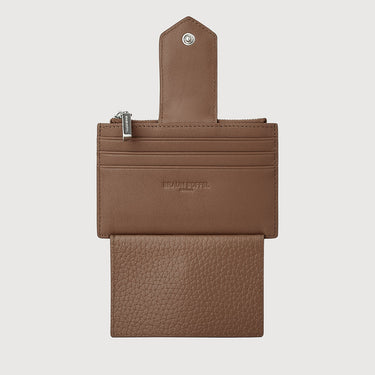 BINDAN CARD HOLDER WITH EXTERNAL COIN COMPARTMENT