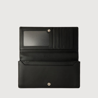 HINNA BIFOLD LONG WALLET WITH ZIP COMPARTMENT (BOX GUSSET)