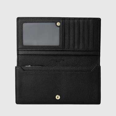 NINA BI-FOLD LONG WALLET WITH ZIP COMPARTMENT (BOX GUSSET)