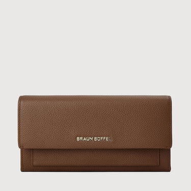 VERA BIFOLD LONG WALLET WITH ZIP COMPARTMENT (BOX GUSSET)