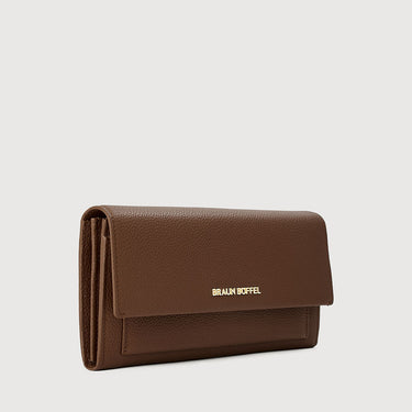 VERA BIFOLD LONG WALLET WITH ZIP COMPARTMENT (BOX GUSSET)