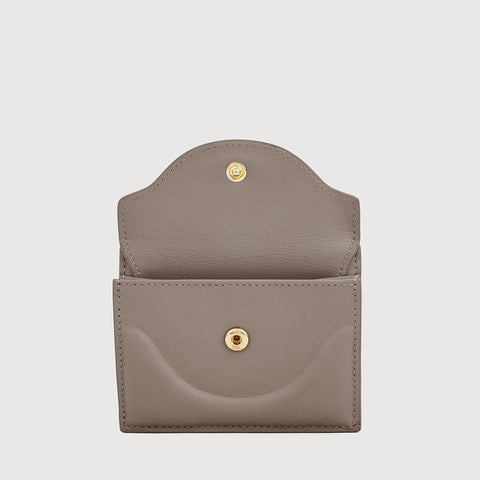 ELARA FLAT CARD HOLDER WITH COIN COMPARTMENT