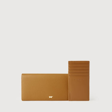 HINNA BIFOLD LONG WALLET WITH ZIP COMPARTMENT (BOX GUSSET)