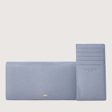 EYANA BI-FOLD LONG WALLET (BOX GUSSET WITH ZIP)