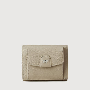 SOPHENA TRIFOLD SMALL WALLET WITH EXTERNAL COIN COMPARTMENT