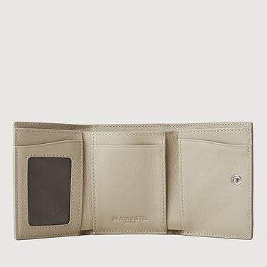 SOPHENA TRIFOLD SMALL WALLET WITH EXTERNAL COIN COMPARTMENT