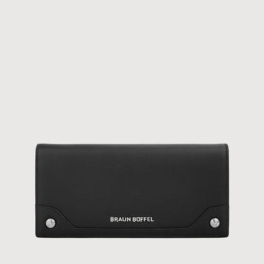 STRAZA BIFOLD LONG WALLET WITH ZIP COMPARTMENT (BOX GUSSET)