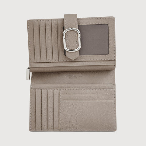 CERULE BIFOLD SHORT WALLET WITH EXTERNAL COIN COMPARTMENT