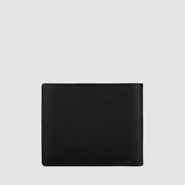 Back view of black Braun Büffel men’s leather wallet with clean minimalist finish