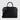 Braun Büffel VIKTOR black leather briefcase with top handle and shoulder strap