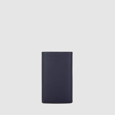 Braun Büffel VIKTOR deep blue leather key holder front view