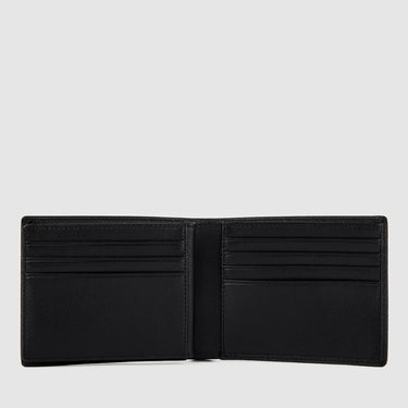 Braun Büffel WEBEN 317 black leather wallet interior with multiple card slots, open view