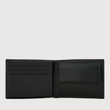 Braun Büffel black M wallet interior with card slots and coin pocket