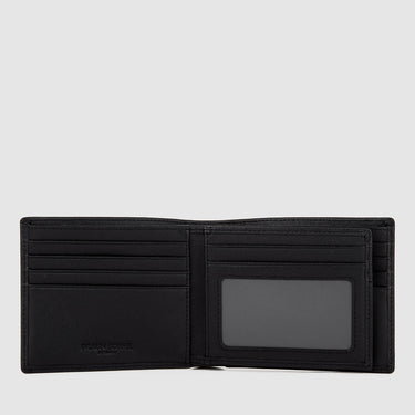 Braun Büffel black short wallet interior with ID window