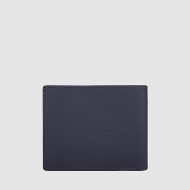 Braun Büffel deep blue short wallet exterior front view
