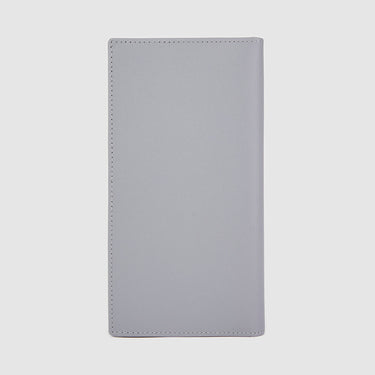 Braun Büffel grey long wallet, back view