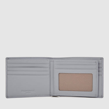Braun Büffel grey short wallet interior with card slots 