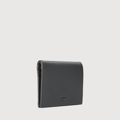 AZURE BIFOLD SMALL WALLET WITH EXTERNAL COIN COMPARTMENT