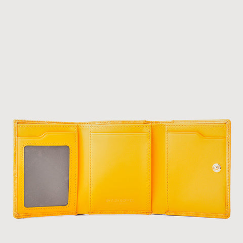 EWIG TRIFOLD SMALL WALLET WITH EXTERNAL COIN COMPARTMENT