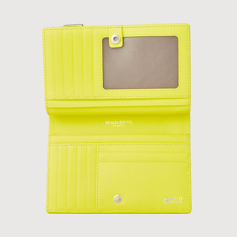 LINUS BIFOLD 3/4 WALLET WITH EXTERNAL COIN COMPARTMENT