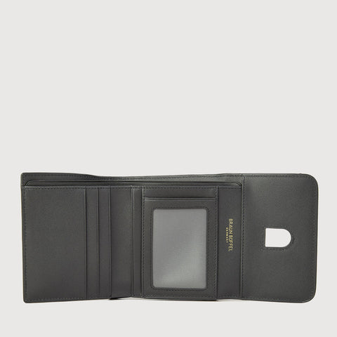 CEDORE TRIFOLD SMALL WALLET WITH EXTERNAL COIN COMPARTMENT