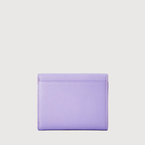 PAN TRIFOLD SMALL WALLET WITH EXTERNAL COIN COMPARTMENT