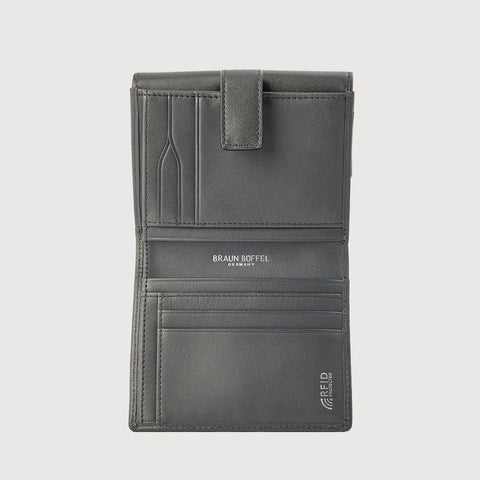 X BIFOLD SMALL WALLET WITH EXTERNAL COIN COMPARTMENT